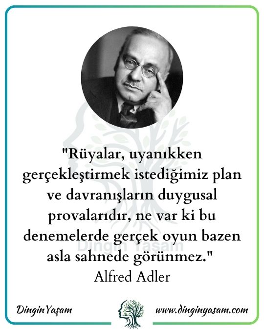 alfred adler sozleri ruyalar