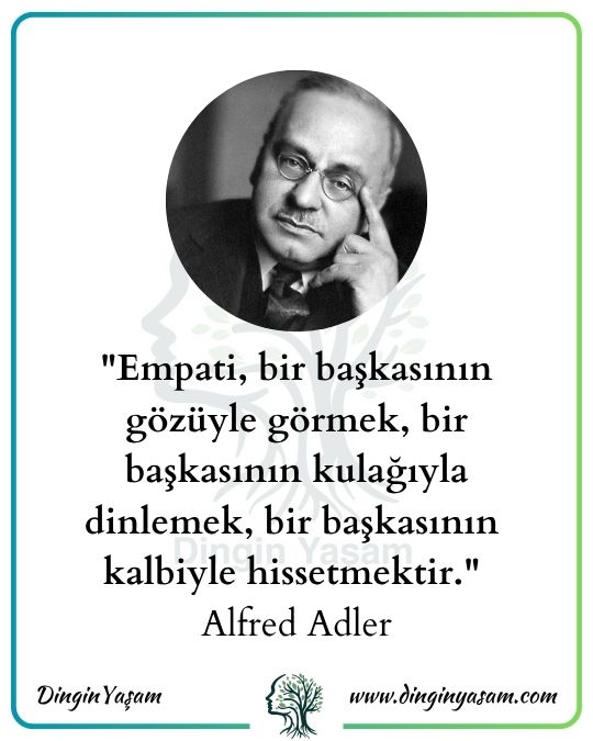 empati uzerine sozler alfred adler