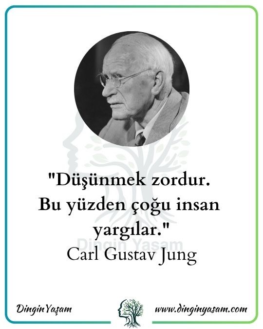 düsünmek uzerine sozler carl gustav jung