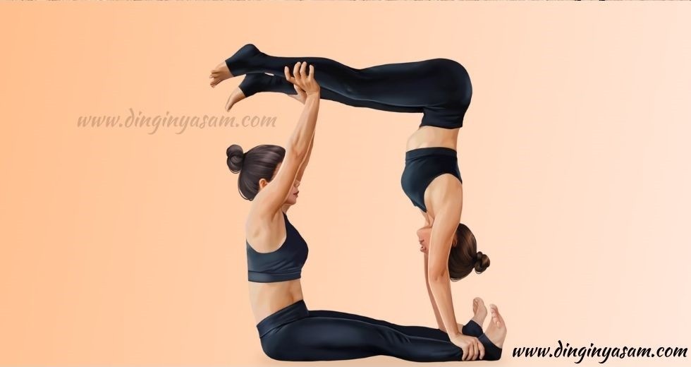 iki kisilik yoga pozlari Yoga Kare Pozu dinginyasam.com