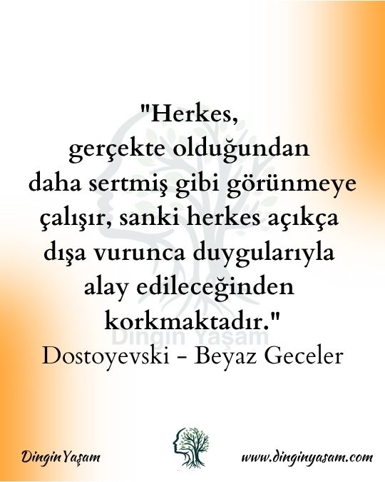 Dostoyevski Sözleri beyaz geceler dinginyasam