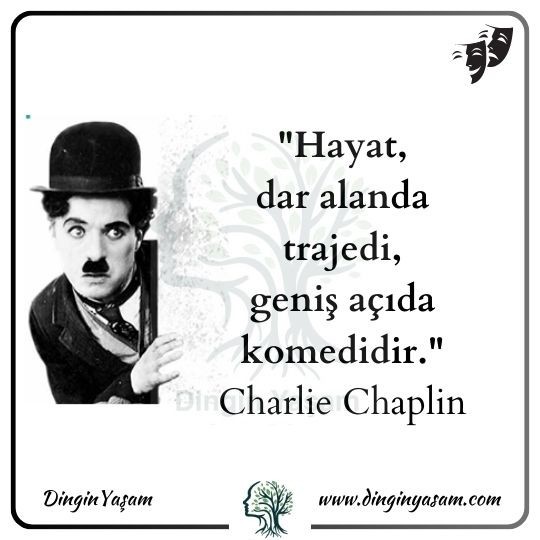 Charlie Chaplin sozleri dinginyasam.com 2