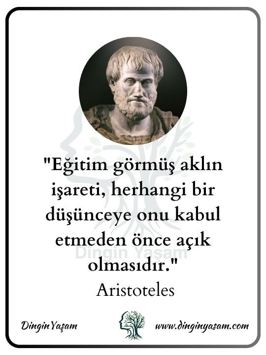 felsefi sozler aristo dinginyasam 15