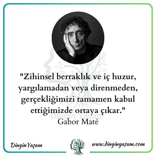 gabor mate sozleri ic huzur dinginyasam