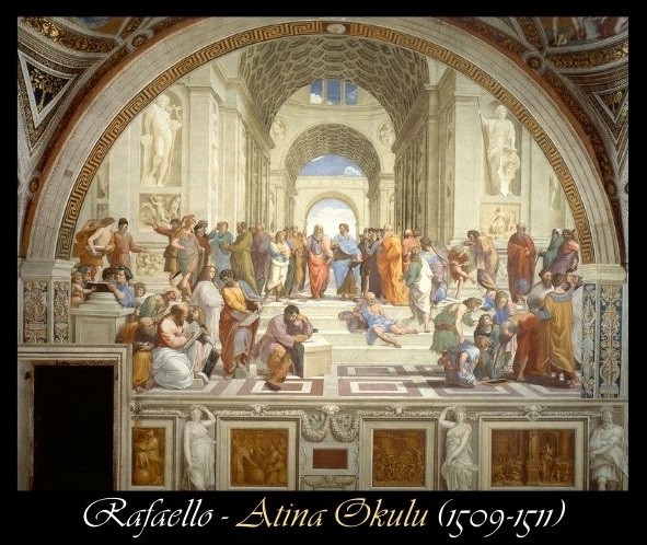 Rafaello atina okulu sanat tarihi platon